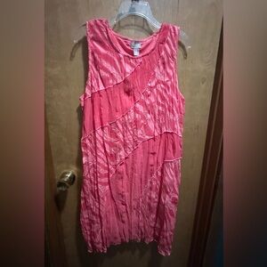 Sleeveless Pink Dress. Cruisewear. Vacation. Summer Fun